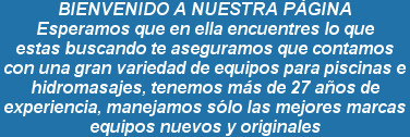 BIENVENIDO A NUESTRA PÁGINA
Esperamos que en ella encuentres lo que
estas buscando te aseguramos ...
